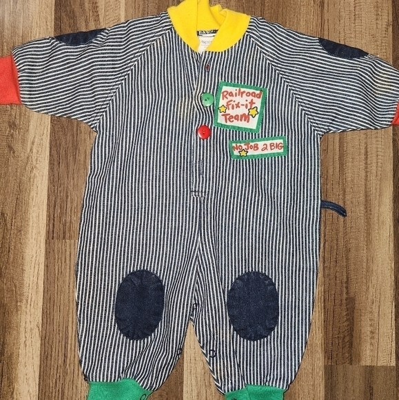 Hop Scotch Romper Size 6-9 Months Vintage 90's - Picture 1 of 4